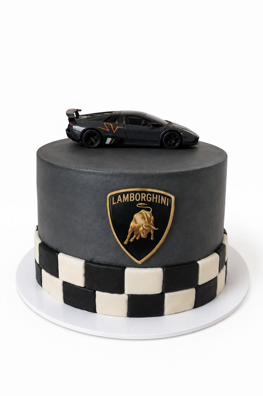 Lamborghini themed cake