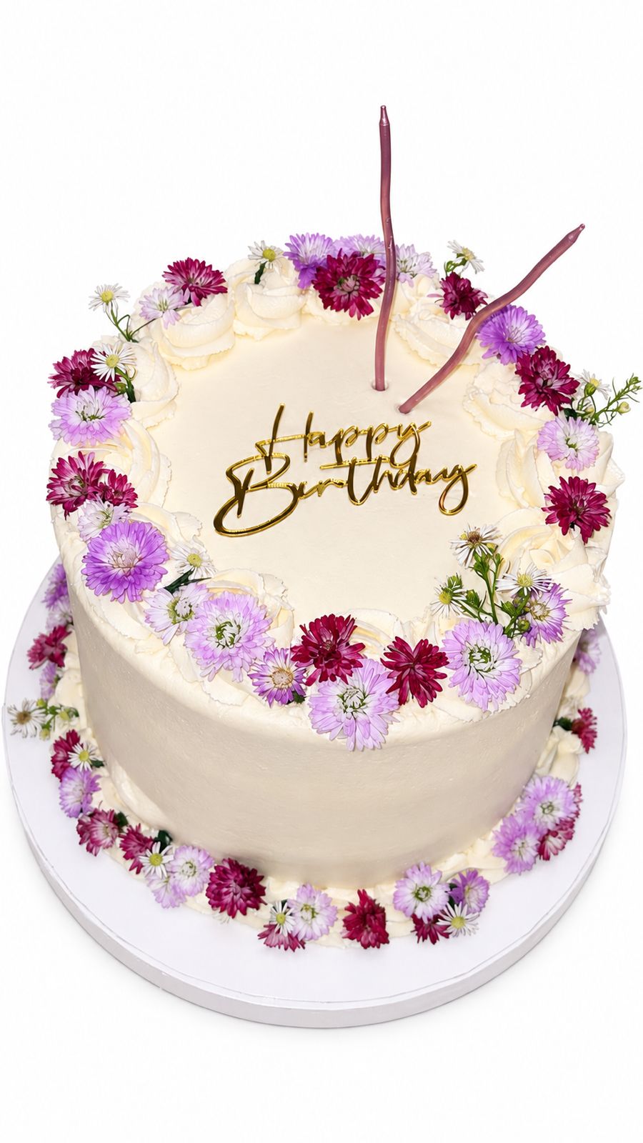 Wildflower birthday cake